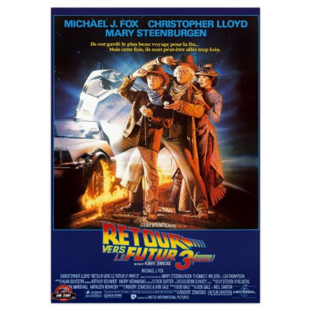 RETOUR VERS LE FUTUR 3 - AFFICHE COLLECTOR - CINE STORY