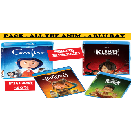 PACK - ALL THE ANIM - 4 BLU RAY