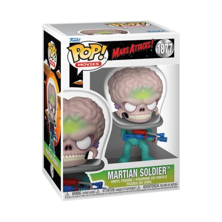 Mars Attacks POP! Movies Vinyl figurine Alien Soldier with Atomic Ray Gun 9 cm