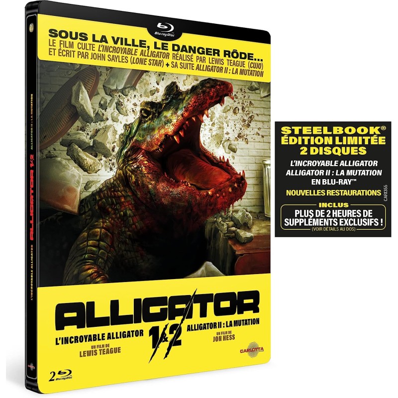 COFFRET - L'Incroyable Alligator et Alligator 2, La mutation - Steelbook- Édition limitée