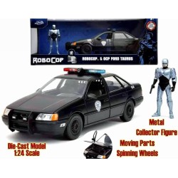 ROBOCOP 1/24 HOLLYWOOD RIDES 1986 - FORD TAURUS AVEC ROBOCOP FIGURINE